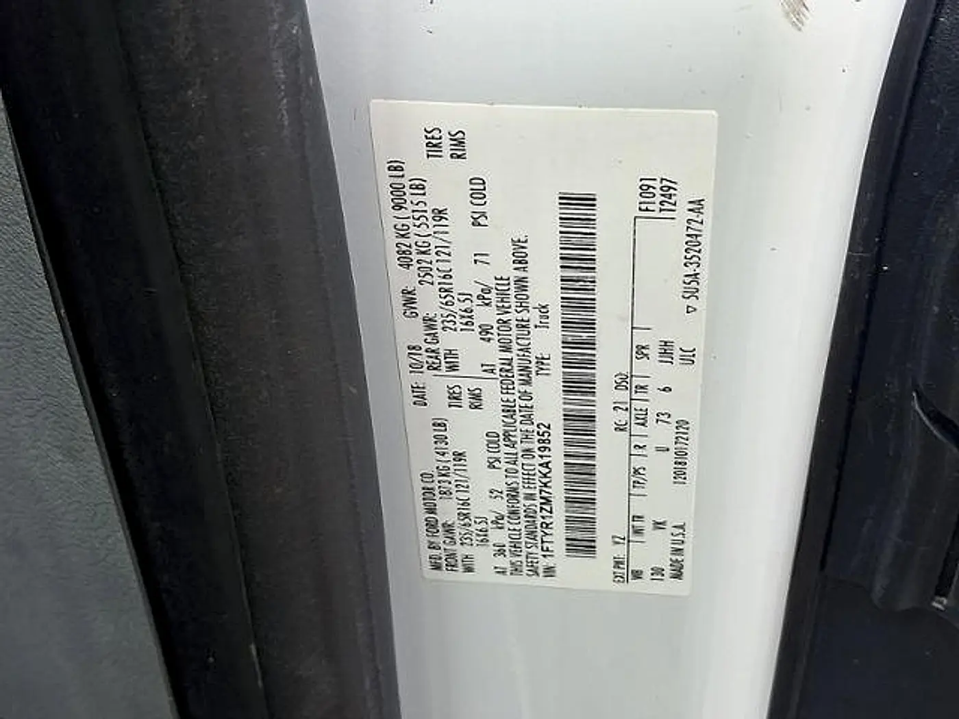 2019 Ford Transit - $21,500