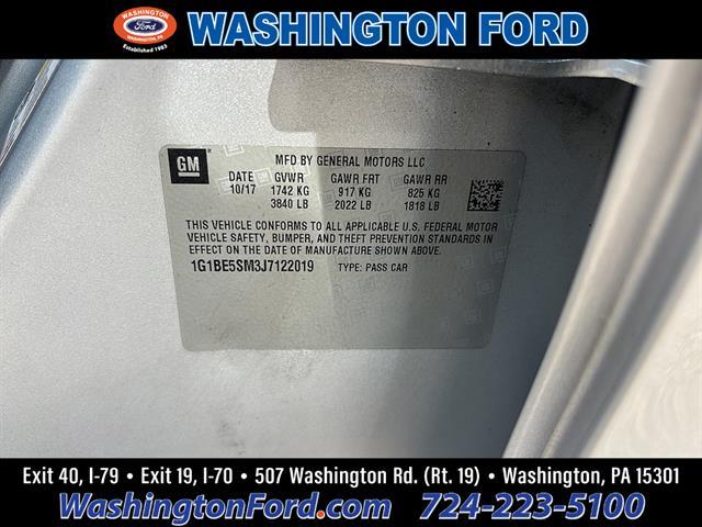 2018 Chevrolet Cruze - $9,900