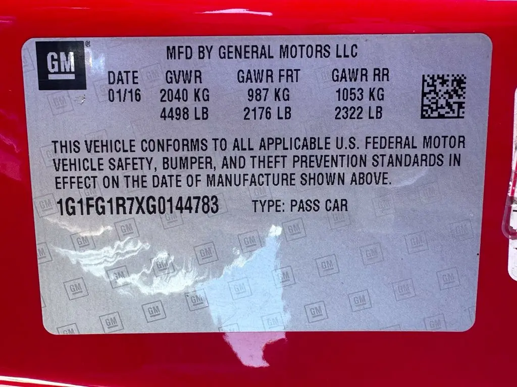 2016 Chevrolet Camaro - $31,565