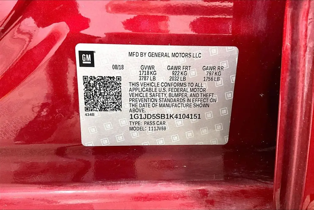 2019 Chevrolet Sonic - $11,388