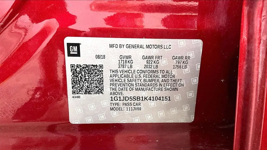 2019 Chevrolet Sonic LT Auto