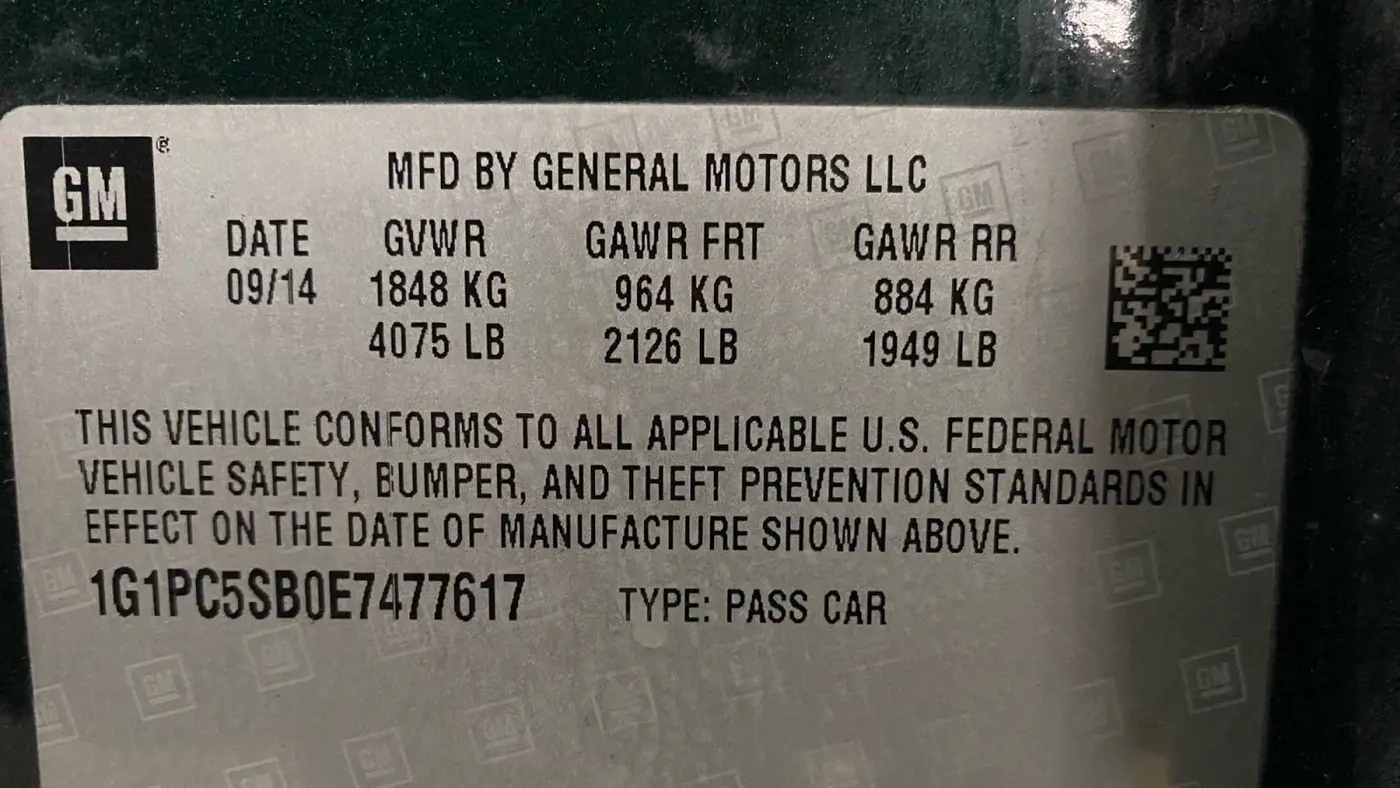 2014 Chevrolet Cruze 1LT Auto