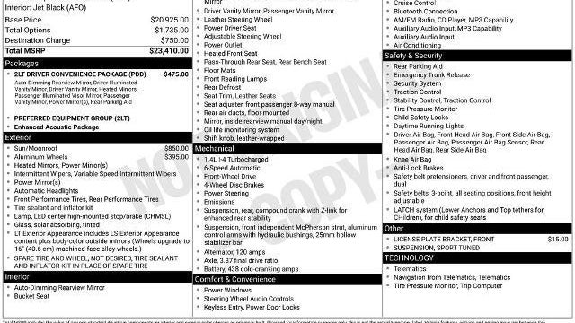 Preowned 2011 Chevrolet Cruze LT for Sale