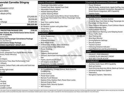 Photo of a 2025 Chevrolet Corvette Stingray 2DR Coupe W/2LT for sale
