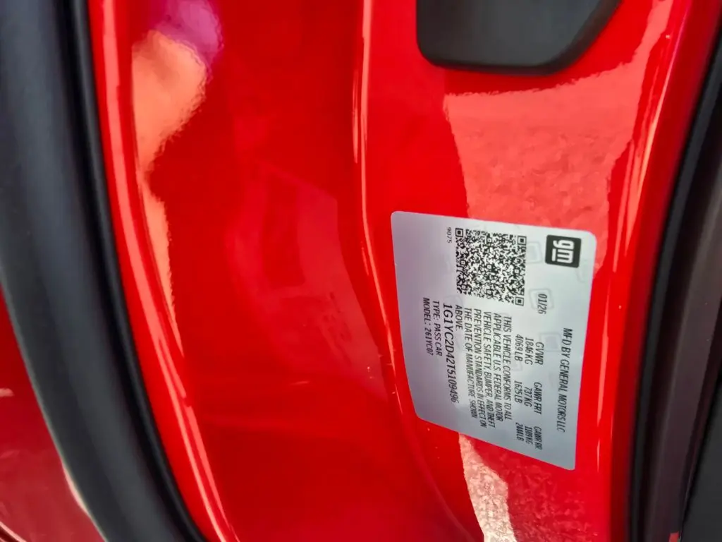 2026 Chevrolet Corvette - $86,881