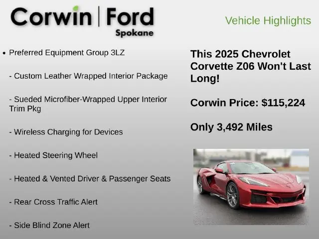 2025 Chevrolet Corvette - $115,224