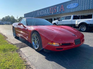 2002 Chevrolet Corvette with Red Exterior