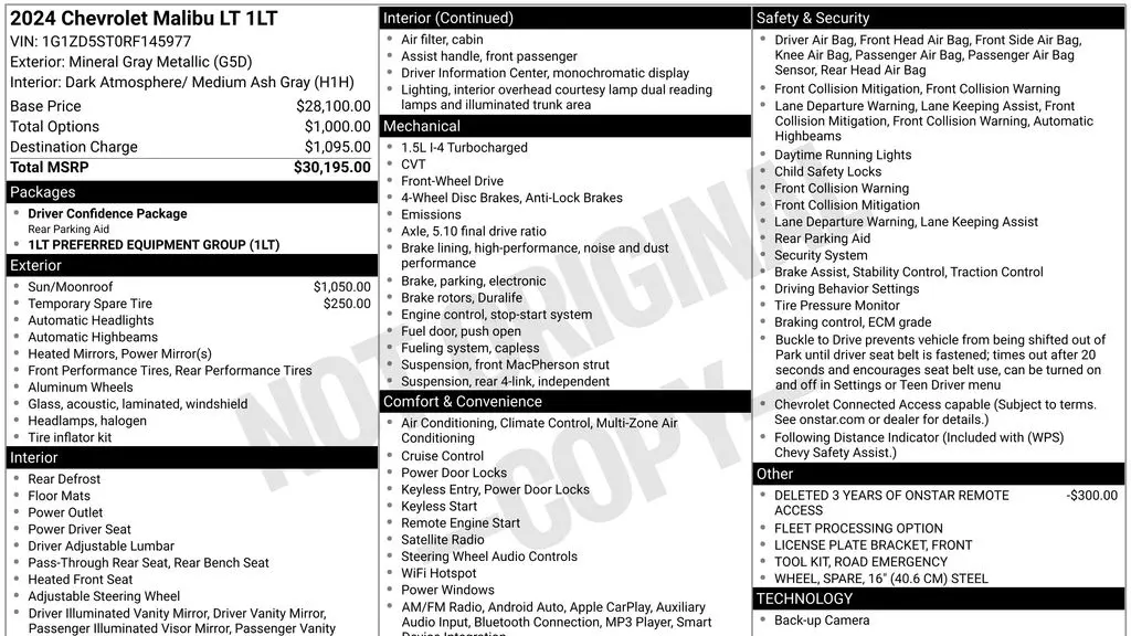 2024 Chevrolet Malibu LT