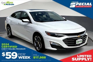 2024 Chevrolet Malibu with Summit White Exterior