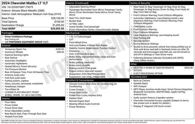 2024 Chevrolet Malibu - $16,987