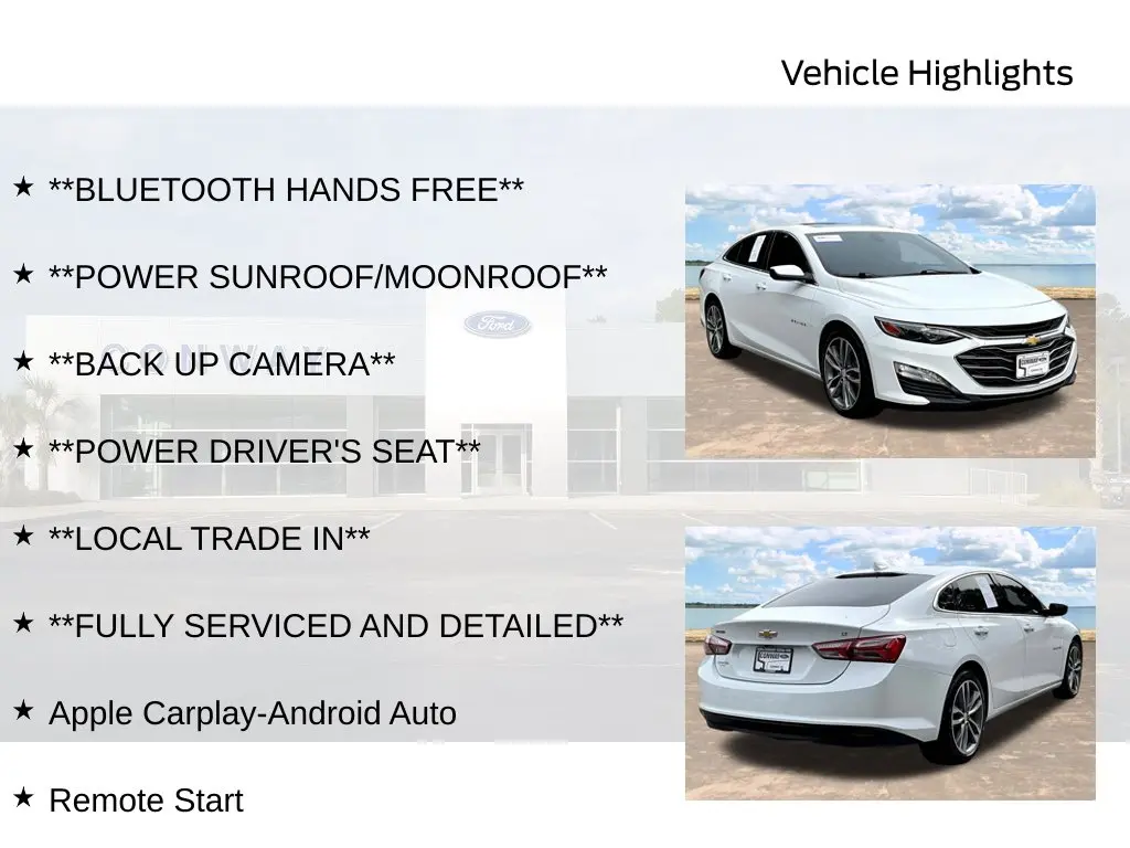 2022 Chevrolet Malibu - $17,815