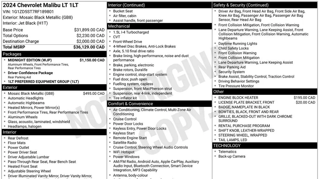 2024 Chevrolet Malibu LT