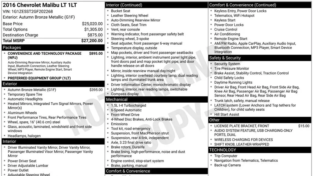 2016 Chevrolet Malibu LT