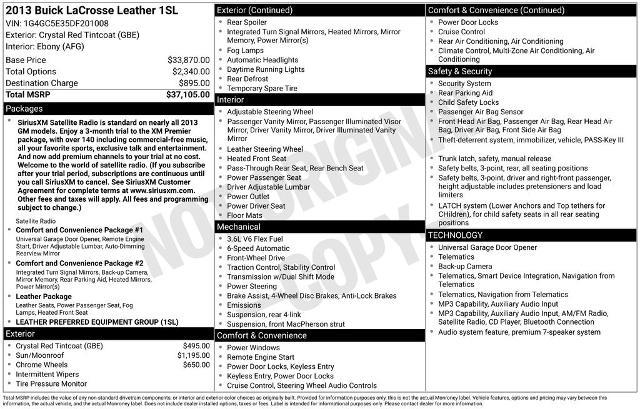 2013 Buick LaCrosse Leather — photo 1 of 24