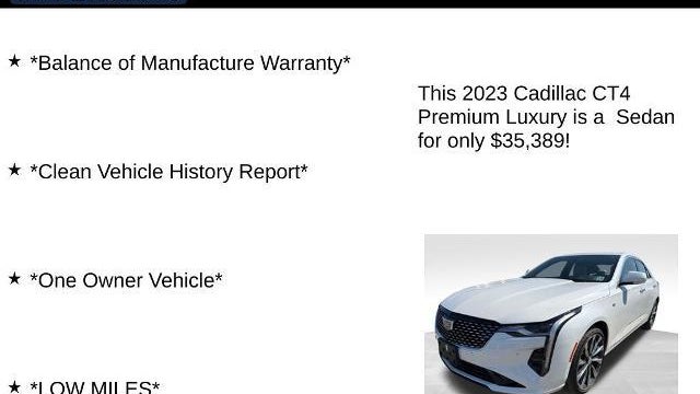 2023 Cadillac CT4 Premium Luxury
