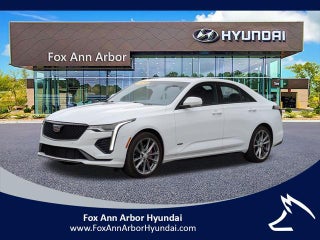 2020 Cadillac CT4-V with Summit White Exterior