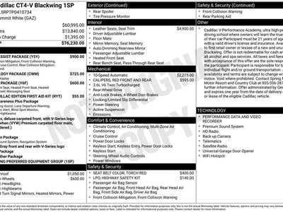 Photo of a 2023 Cadillac CT4-V Blackwing 4DR Sedan for sale