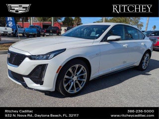 2022 Cadillac CT5 with Crystal White Tricoat Exterior