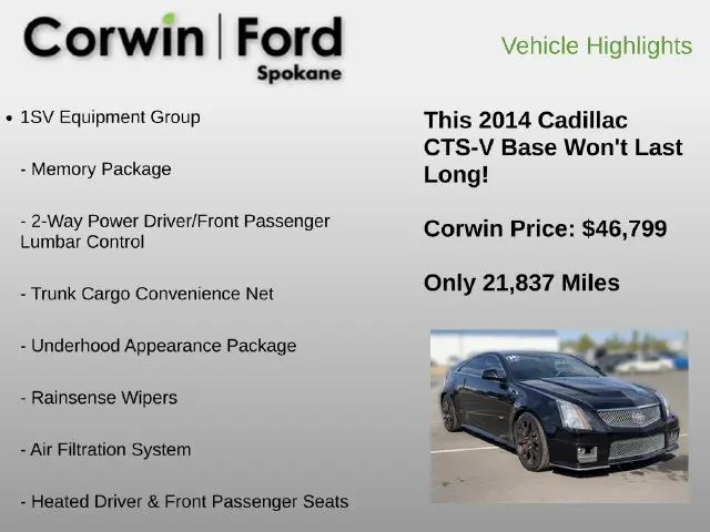2014 Cadillac CTS - $46,799