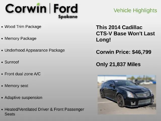 2014 Cadillac CTS - $46,799