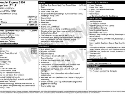 2019 Chevrolet Express LT 3500 3DR Extended Passenger Van