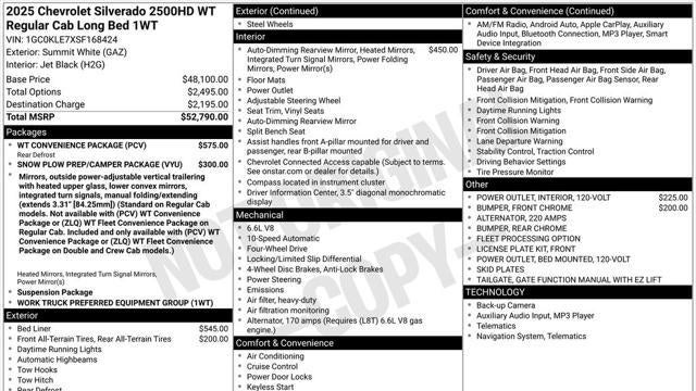2025 Chevrolet Silverado 2500HD Work Truck