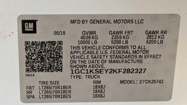 2019 Chevrolet Silverado 2500HD LT