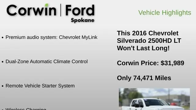 2016 Chevrolet Silverado 2500HD LT