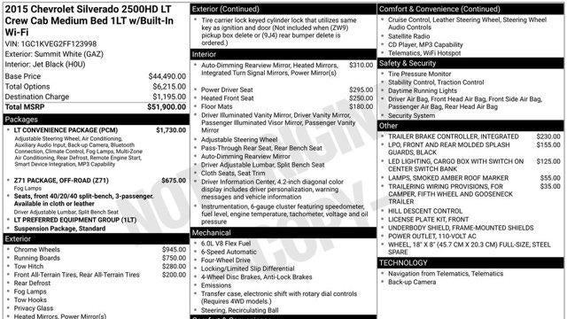 2015 Chevrolet Silverado 2500HD LT