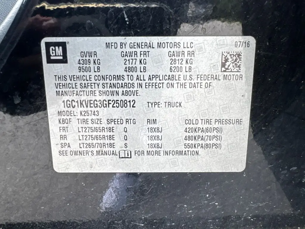 2016 Chevrolet Silverado - $15,997