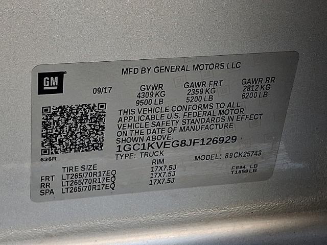 2018 Chevrolet Silverado - $32,735