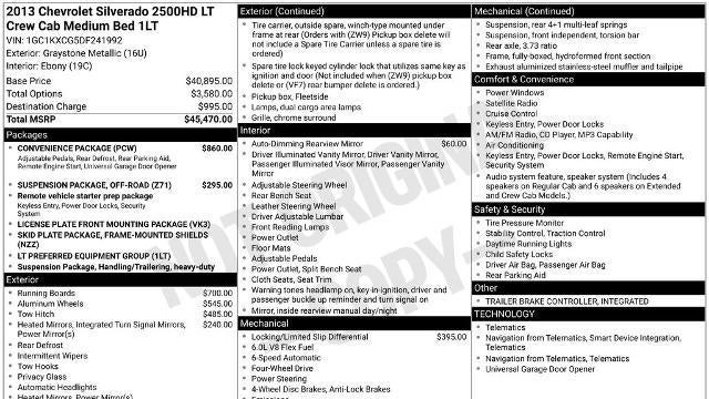 2013 Chevrolet Silverado 2500HD LT