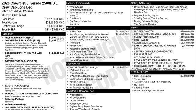 2020 Chevrolet Silverado 2500HD LT