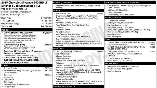 2015 Chevrolet Silverado 2500HD LT