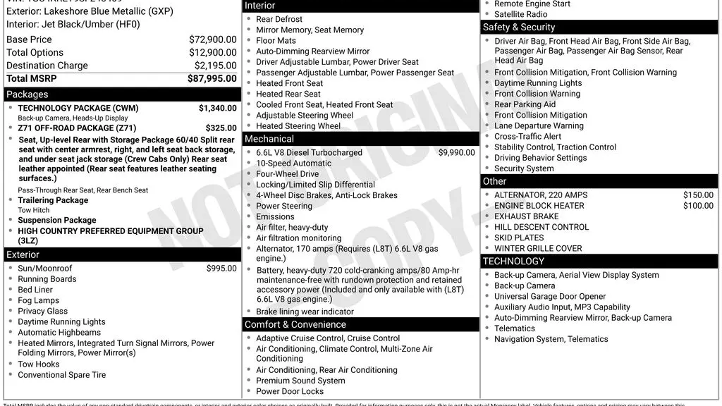 2025 Chevrolet Silverado 2500HD High Country