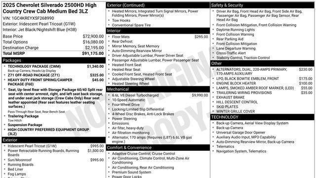 2025 Chevrolet Silverado 2500HD High Country