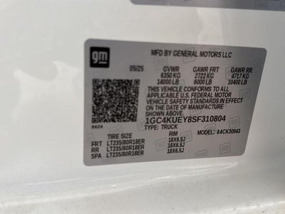 2025 Chevrolet Silverado 3500HD 4X4 LTZ 4DR Crew Cab SB SRW