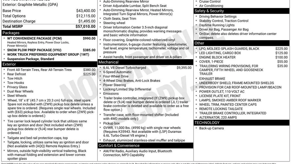 2019 Chevrolet Silverado 3500HD Work Truck