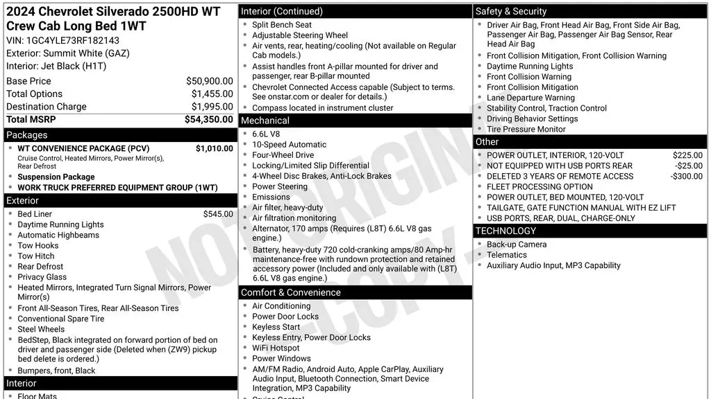 2024 Chevrolet Silverado 2500HD Work Truck