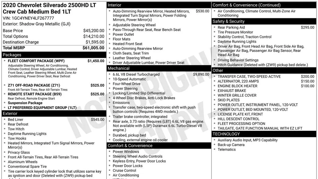 2020 Chevrolet Silverado 2500HD LT