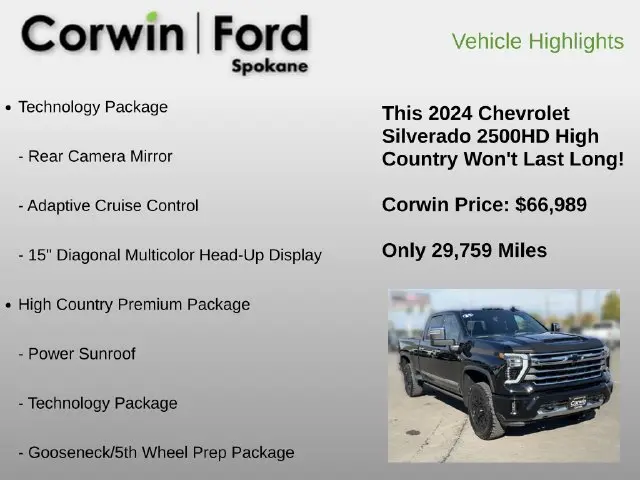 2024 Chevrolet Silverado Hd - $66,989
