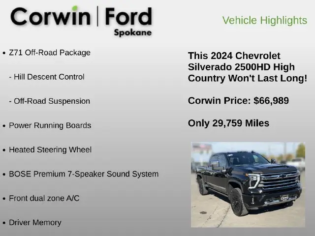 2024 Chevrolet Silverado Hd - $66,989