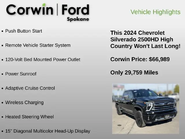 2024 Chevrolet Silverado Hd - $66,989
