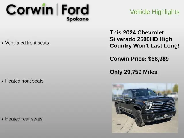 2024 Chevrolet Silverado Hd - $66,989