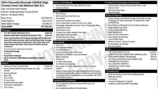 2024 Chevrolet Silverado 2500HD High Country