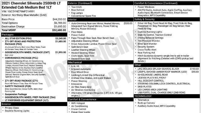 2021 Chevrolet Silverado 2500HD LT