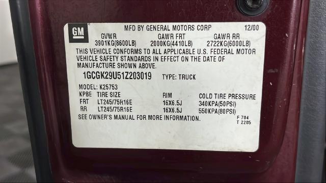 2001 Chevrolet Silverado - $14,795