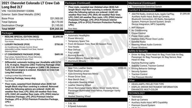 2021 Chevrolet Colorado LT
