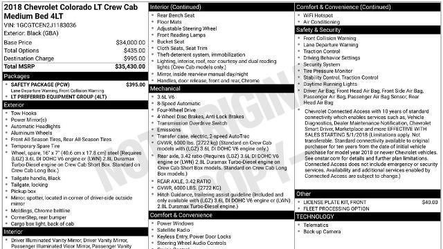 2018 Chevrolet Colorado LT