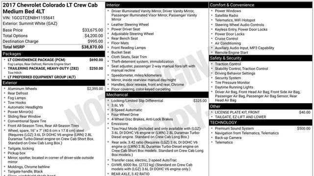 2017 Chevrolet Colorado LT